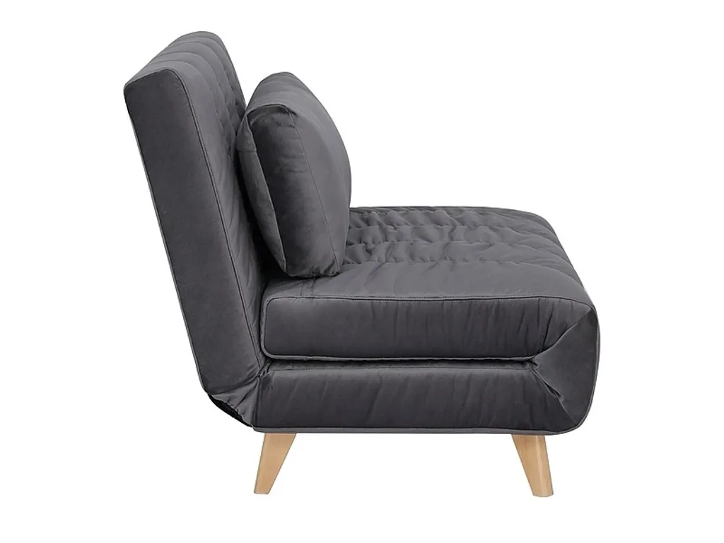 Fauteuil pliant DALIMIL gris : la solution pour recevoir sans encombrer - 4