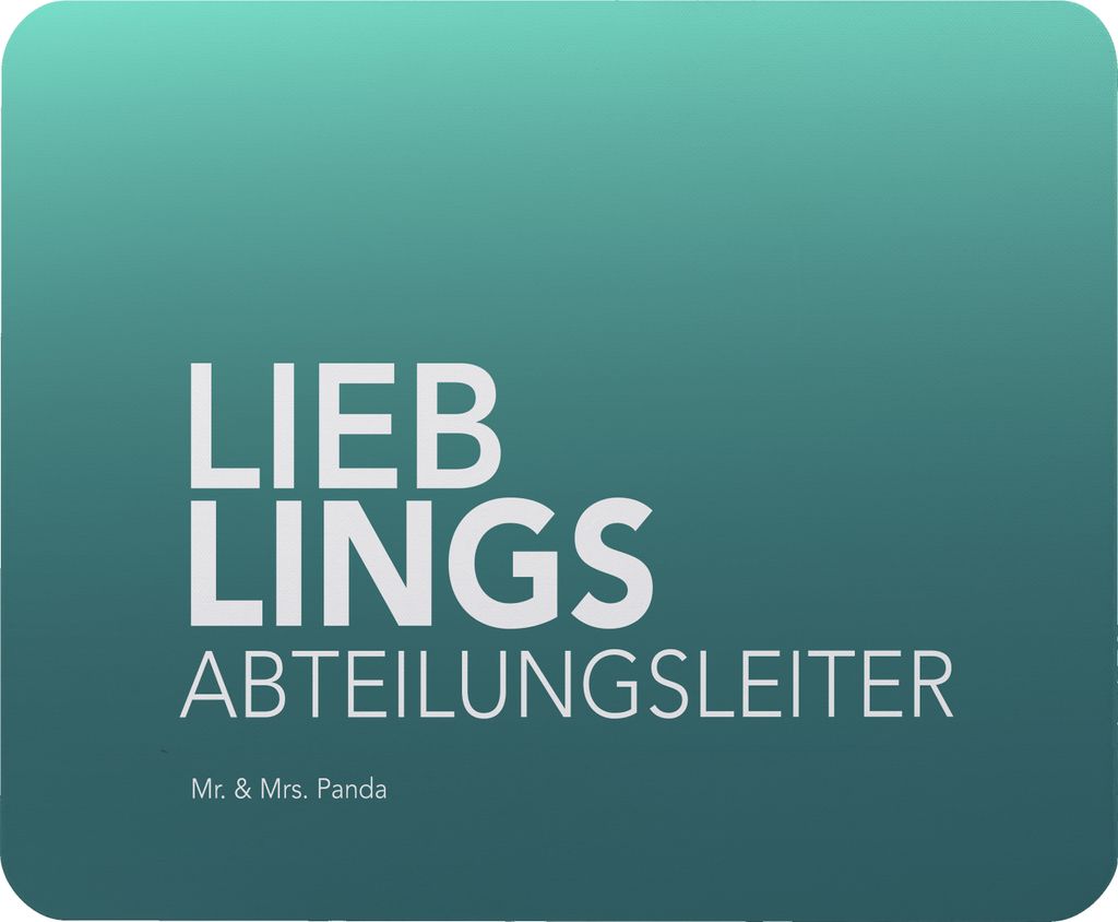 Mr. & Mrs. Panda Mouse Pad Abteilungsleiter - Geschenk, Chef, laptop mauspad, Arbeit, Spruch, Geschenkidee, mousepad, computer, Leiter, Büro