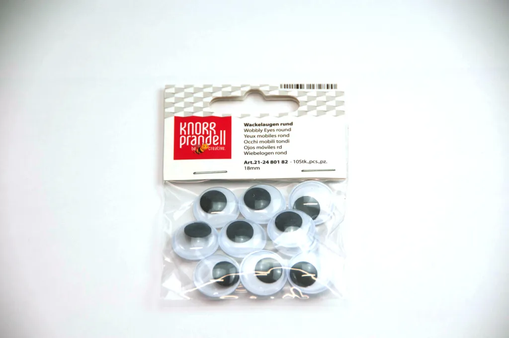 Yeux mobiles 18 mm pour réparer et personnaliser vos doudous et jouets