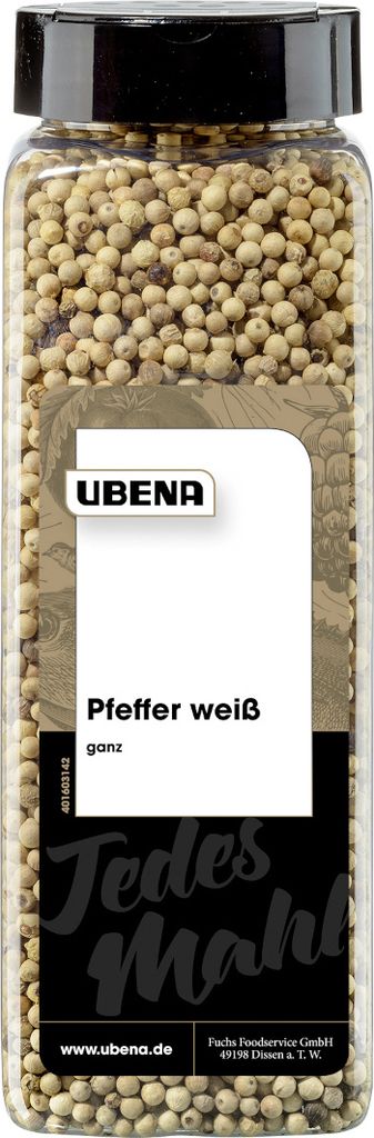 UBENA Pfeffer weiß ganz Gewürz, 600,0 g Produktbild 
