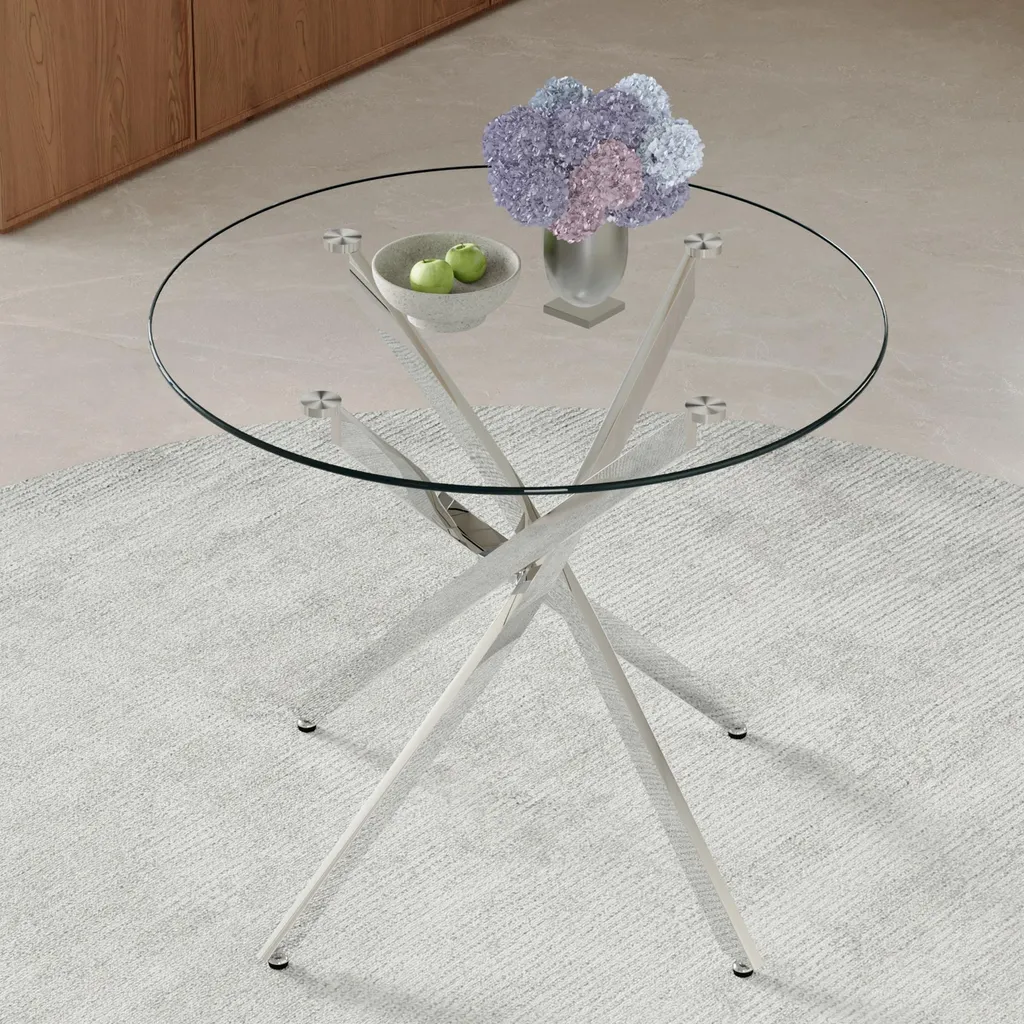 Table salle à manger compacte en verre : la solution pour petits espaces - 2