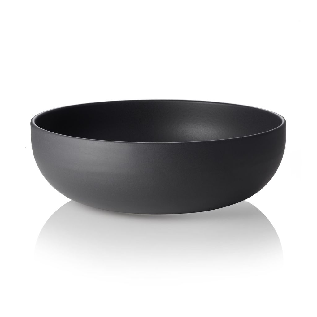 Schale Ø 26 cm, 2 l Steinzeug ROCKZZERO One Midnight schwarz matt
