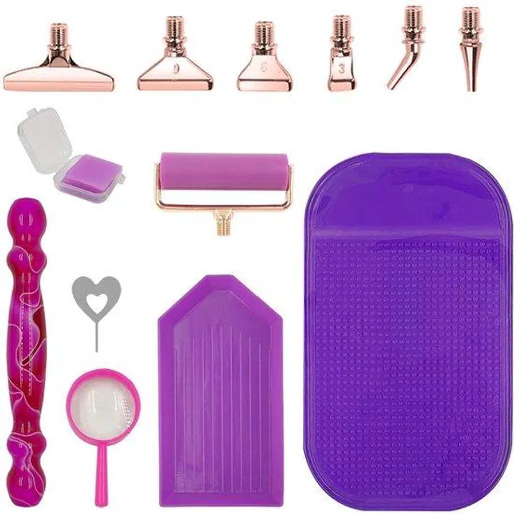 20 Stylos métalliques 5D avec cristaux pour activités créatives DIY