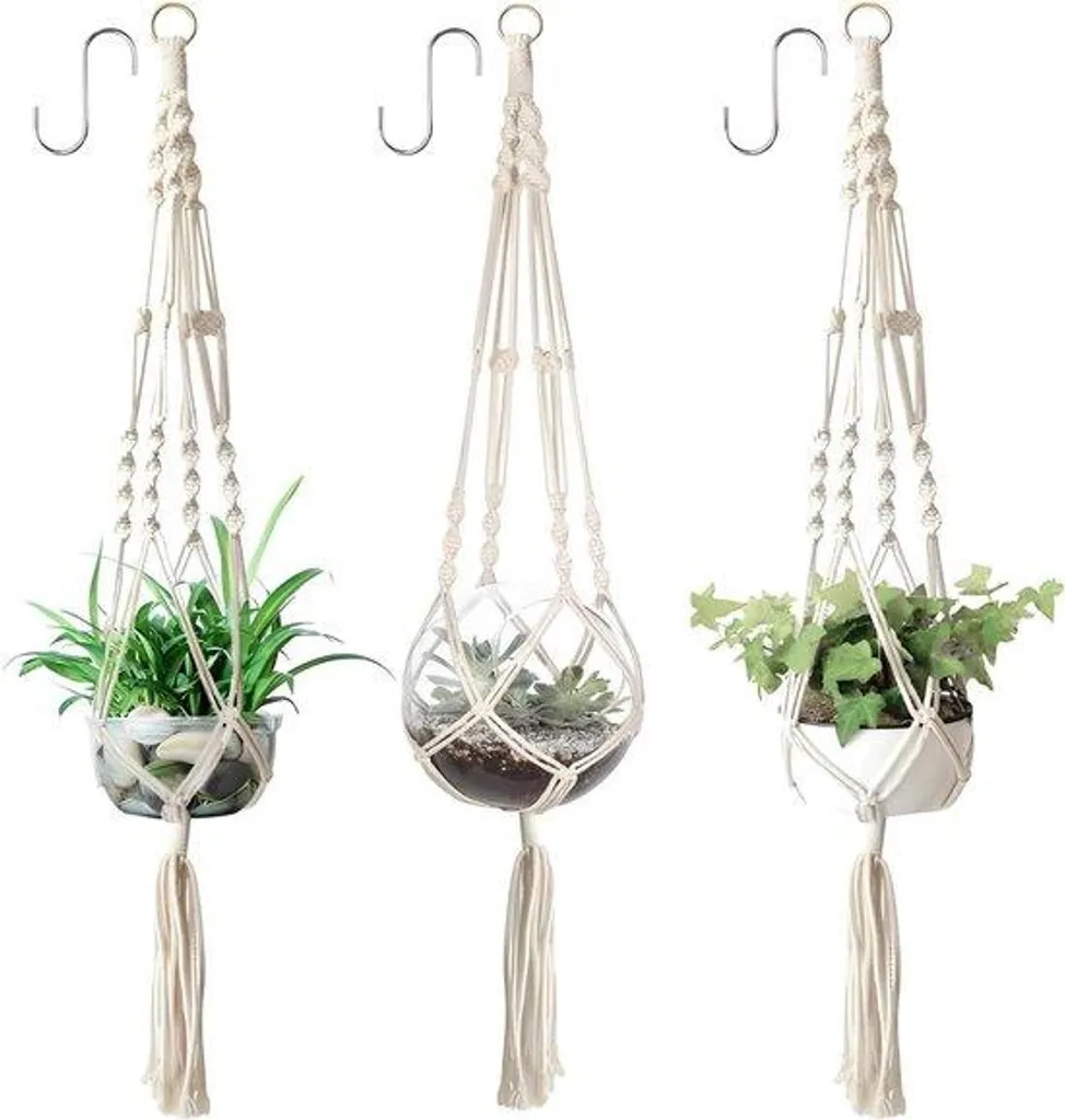 Suspension plante macramé pour gagner de la place et décorer vos fenêtres