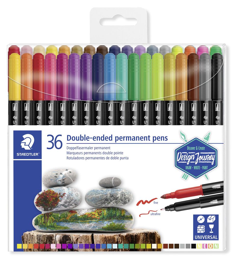 STAEDTLER 3187 Doppelfasermaler permanent Etui mit 36 Produktbild 