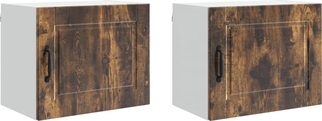 Pensile SYFAX Cucina Moderno 2 Pz Rovere Fumé 50 cm - Salvaspazio