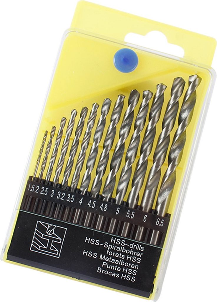 13Pcs Lager Stahl Bohrer Bit Hartmetall Spiralbohrer Edelstahl Bohren Spiralbohrer Set mit Aufbewahrungskoffer