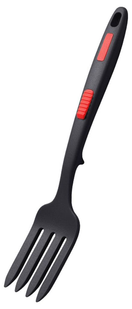 Salatgabel, flexibel, lebensmittelecht, hitzebeständiges Silikon, Dessertgabel, Pastagabel, Obstgabel, Schneebesengabel, Kochutensil für den täg...