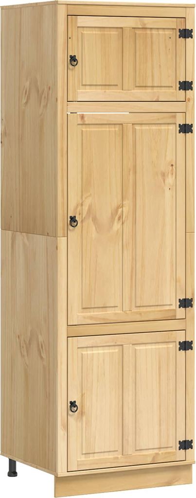 Schrank SKI Honigbraun 60 x 32 x 40 cm Massives Kiefernholz