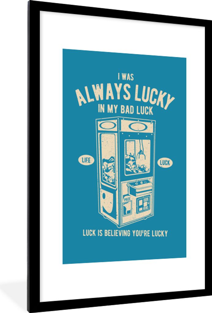 MuchoWow MuchoWow Gerahmtes Poster Greifzange - Retro - Blau 60x90 cm - Poster mit zchwarzem Bilderrahmen - Dekoration - Wandposter Wohnzimmer ...