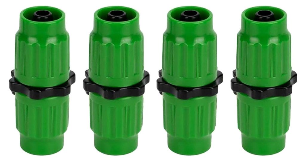 Erweiterbares Reparaturset für Gartenschläuche, Kunststoff-Schnellverbinder, Multifunktions-Reparaturverbinder (4 Stück)