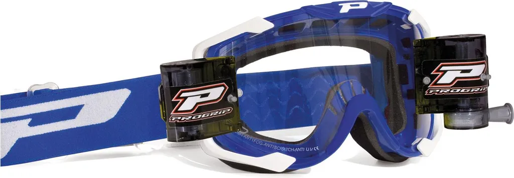 Fini la Boue avec le Masque Menace Roll-Off XL 3400 Bleu Anti-Rayures