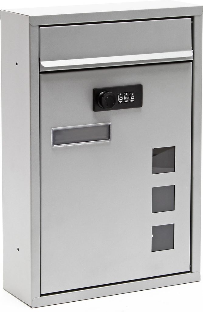 Wiltec Briefkasten silberfarben 215x320x90mm Briefkasten Produktbild 
