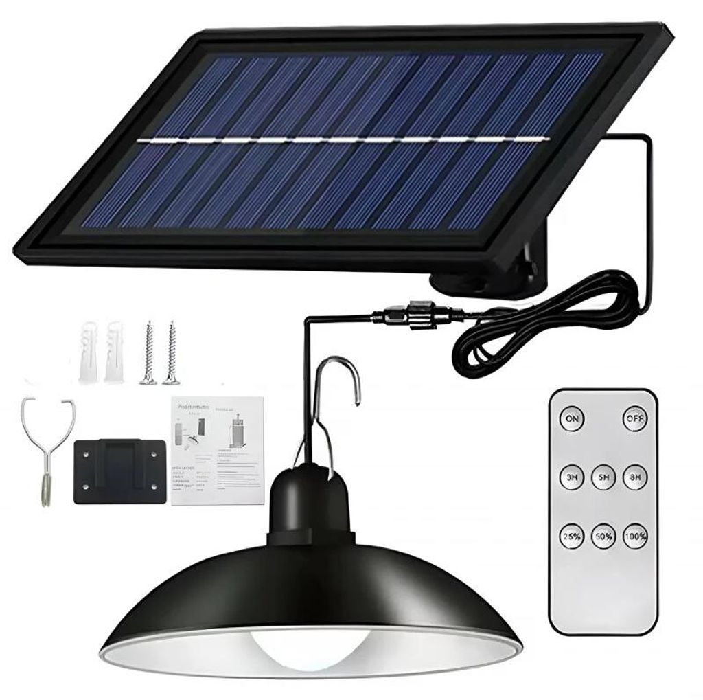 Pronett XJ4623 Solárna závesná LED lampa na záhradu s Obrázok produktu 