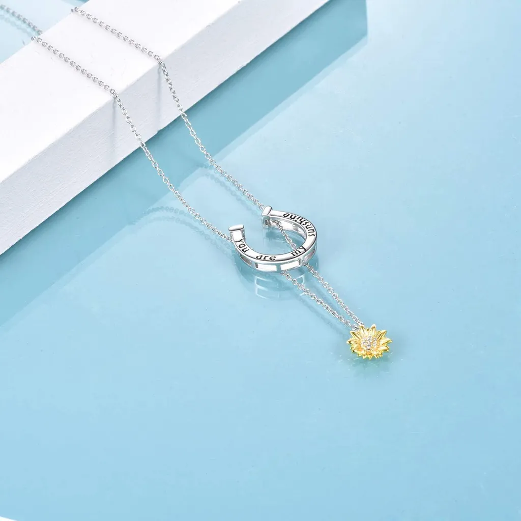 VONALA Girasole Margherita Collana in argento Sterling Ciondolo Gioielli Donna - 3