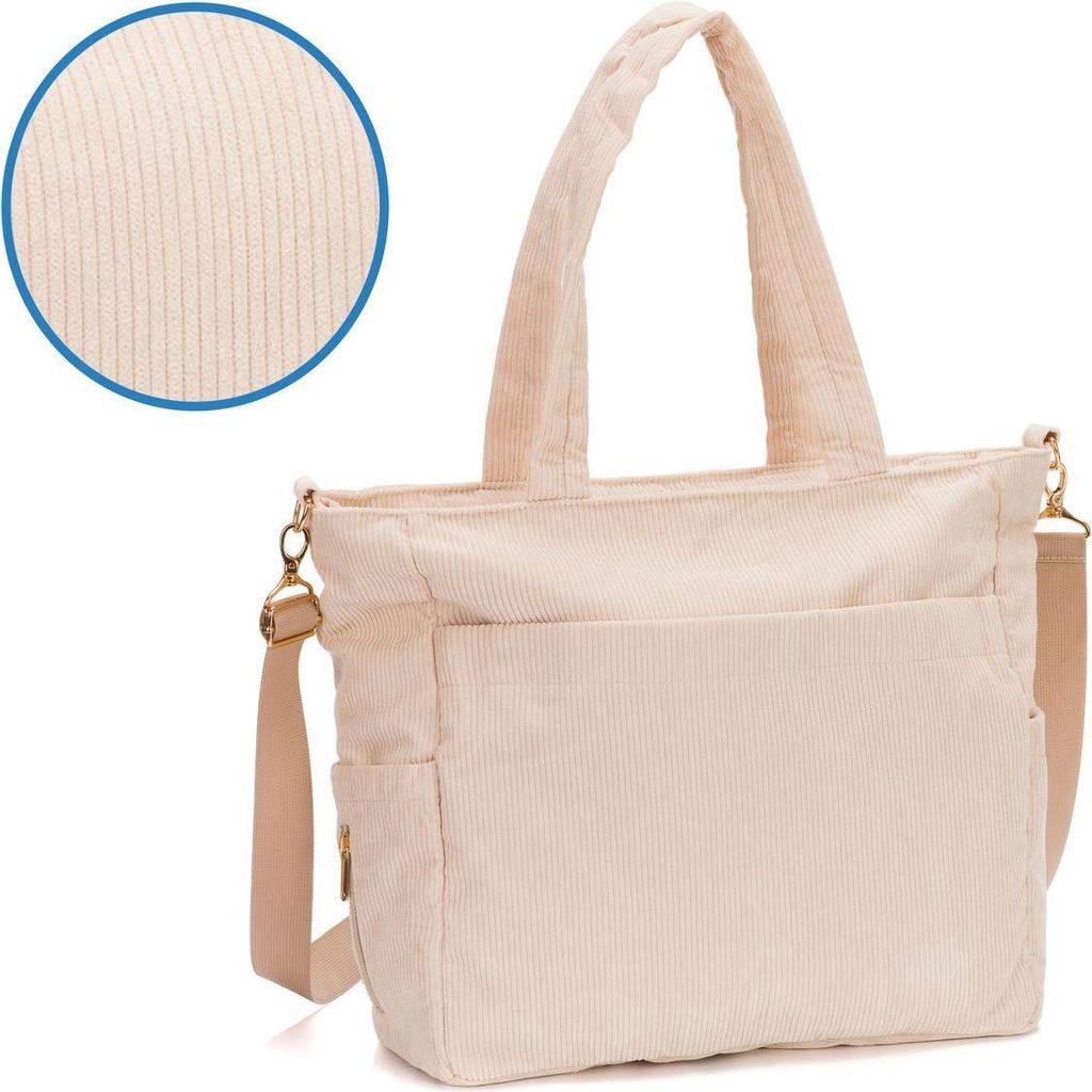 Fillikid Wickeltasche Cord mit Wickelunterlage, Produktbild 