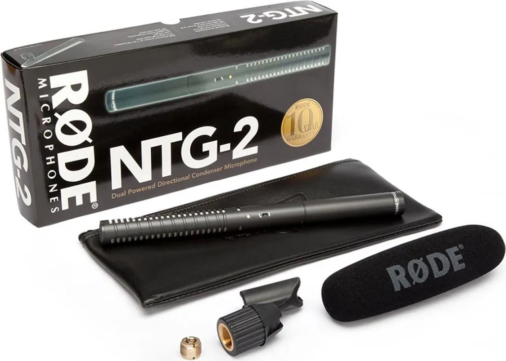 Microphone Rode NTG-2 avec Câble Hosa XLR - Kit Complet de Prise de Son - 4