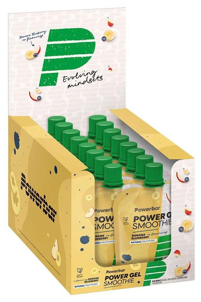 PowerBar PowerGel Smoothies, Sportgetränk, Trinkfertig, Flüssigkeit, 1 Stück(e), Banane, Heidelbeere, 90 ml