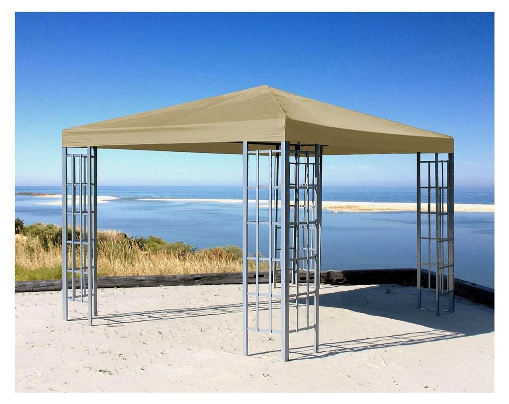 Pavillon 3x3m Metall Beige