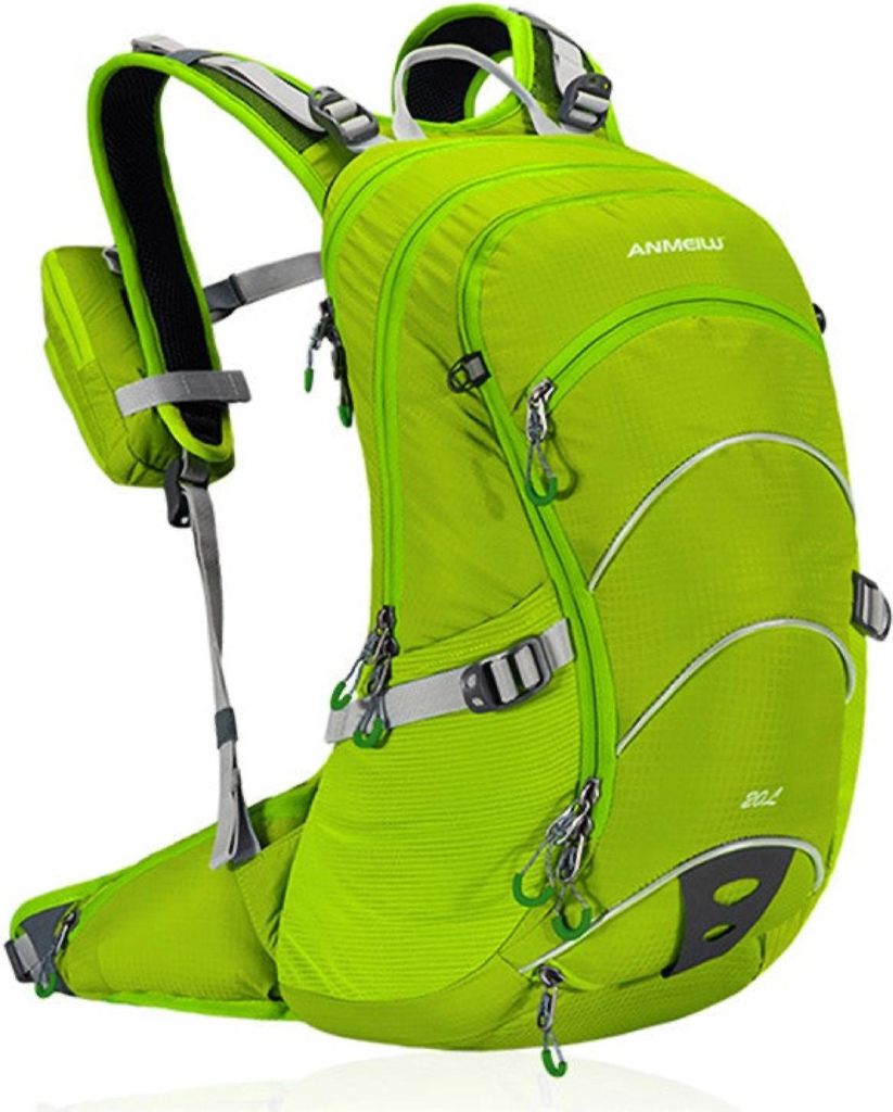 Outdoor Sportrucksack 20L mit Helmhalter & Regenschutz – wasserdicht, leicht und atmungsaktiv für Wandern, Reisen, Radfahren