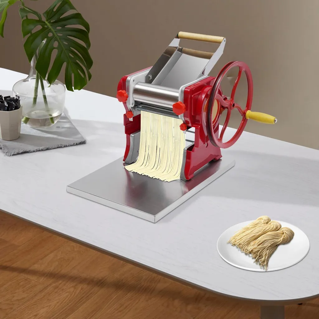 Machine à pâtes réglable de 0,5 à 5 mm - Puissance et design rouge - 2