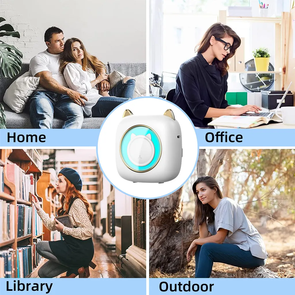 C23 Mini Stampante Termica Bluetooth | 200 DPI Inkless Printer - 11