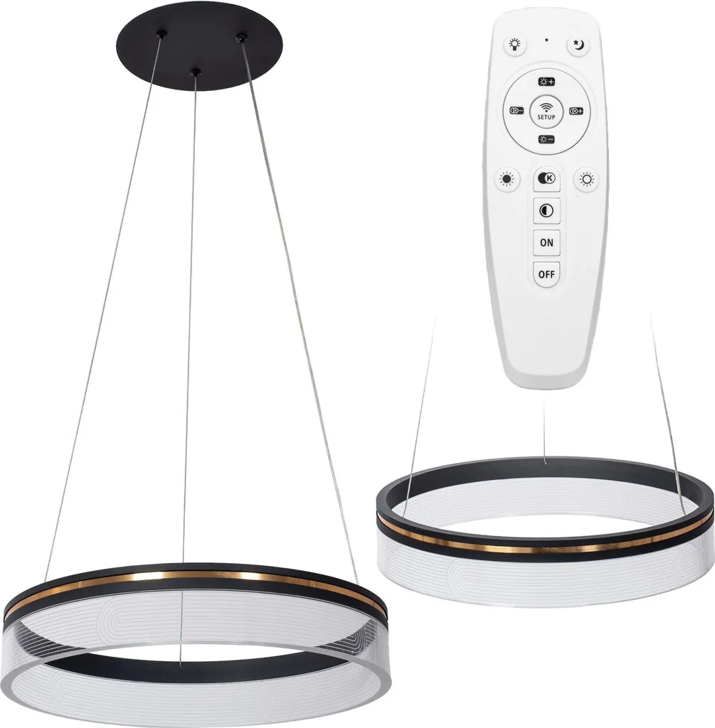 Lampe Suspendue Métal Noir 40cm Toolight - Design Industriel Épuré