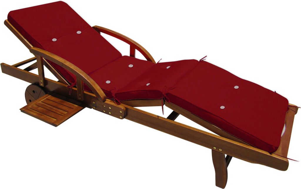 Polstrování k zahradnímu lehátku - vínové | 198 cm x 55 cm Obrázek produktu