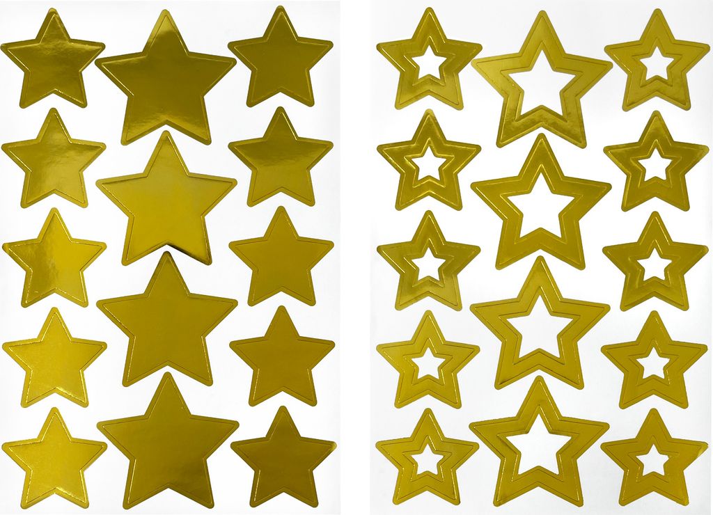 Oblique Unique 28 Sterne Sticker Stern Aufkleber für Produktbild 