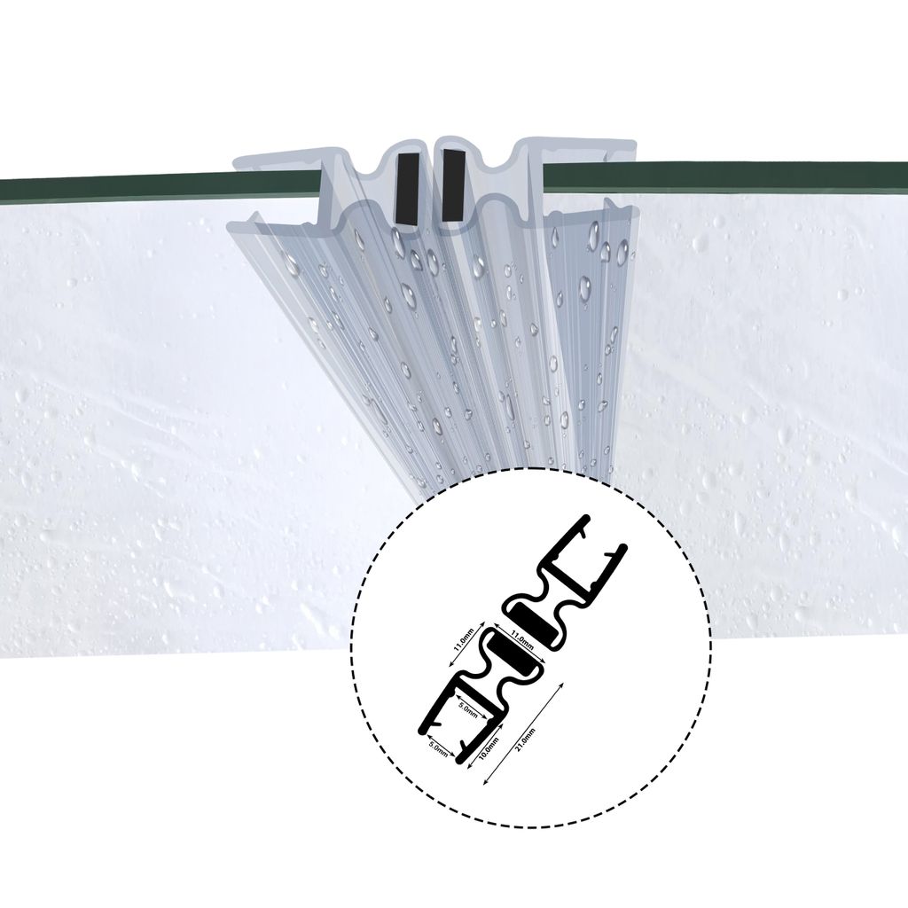 Magnetické tesnenie 180° 5mm DM03 sprchovací kút Tesnenie Obrázok produktu 