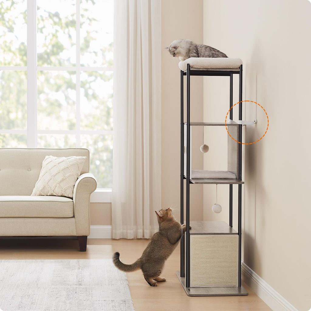 FEANDREA škrabadlo, velká plošina pro kočky s moderní Obrázek produktu 