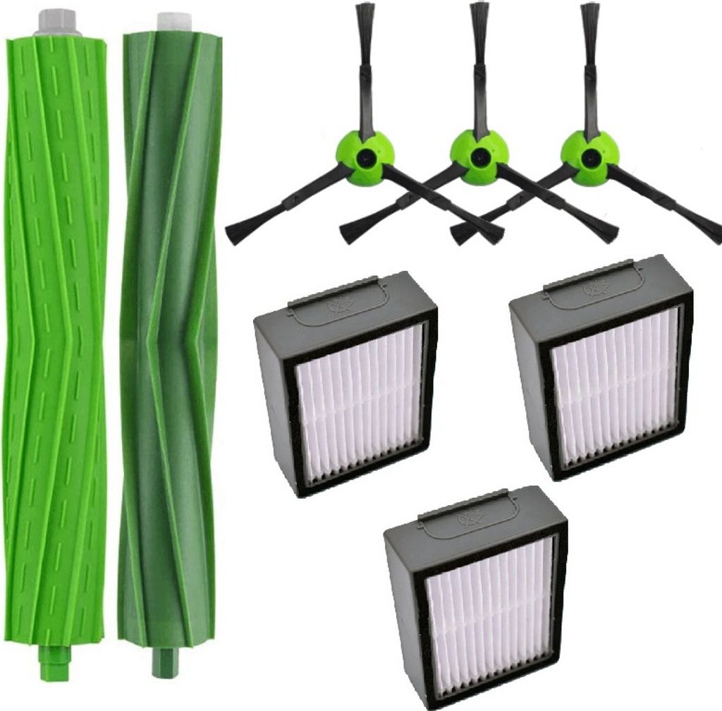 Mobilly Ersatzfilter, Bürste und Mop-Set für iRobot Combo J7+, Combo J7