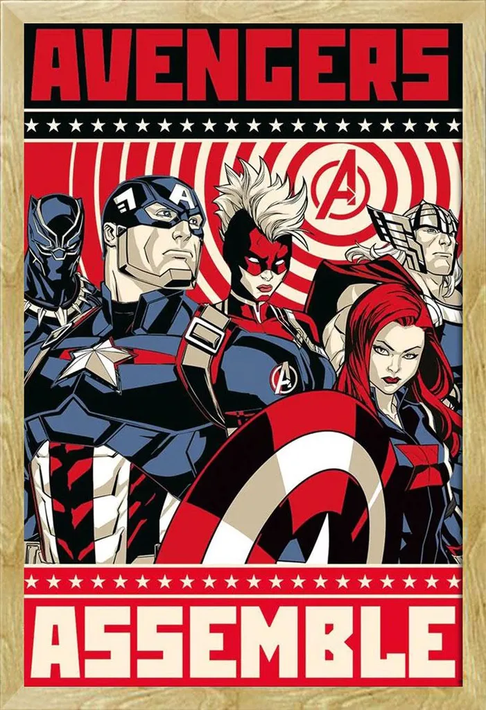 Avengers Poster Montage + Cornice Shinsuke Maxi Faggio 61x91,5 cm