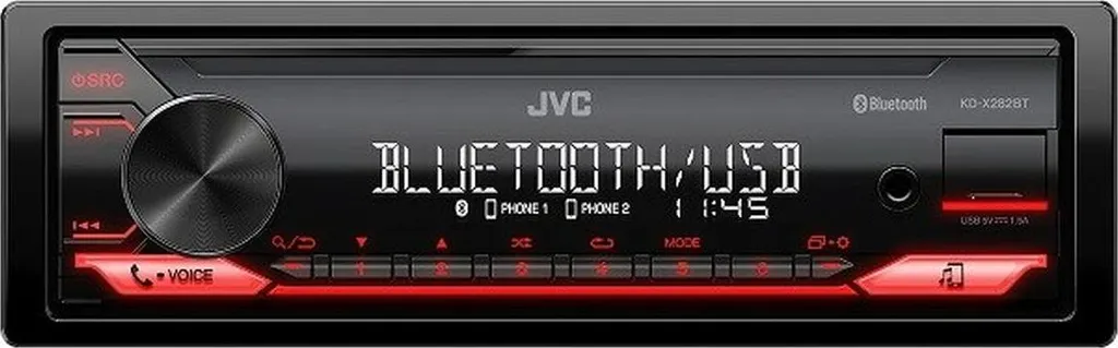 Remplacez votre Poste par l'Autoradio JVC KD-X282BT Bluetooth et Fini les Fils