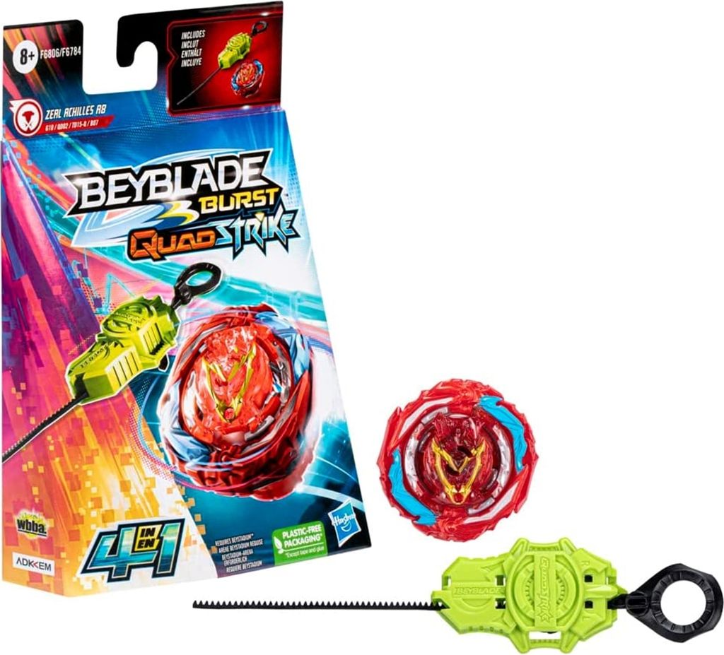 Hasbro F6784EU4; F6806EU40 - Beyblade Burst QuadDrive Zeal Immagine del prodotto 