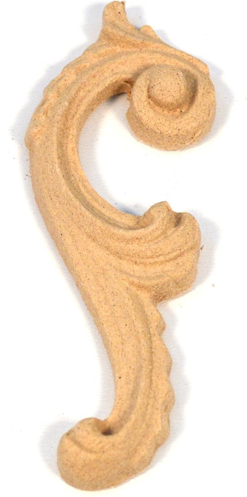 1 Stück IHC Dekoration für Schrank, Tür, Möbel Ornament Holzornament Onlay Applique Höhe: 92mm
