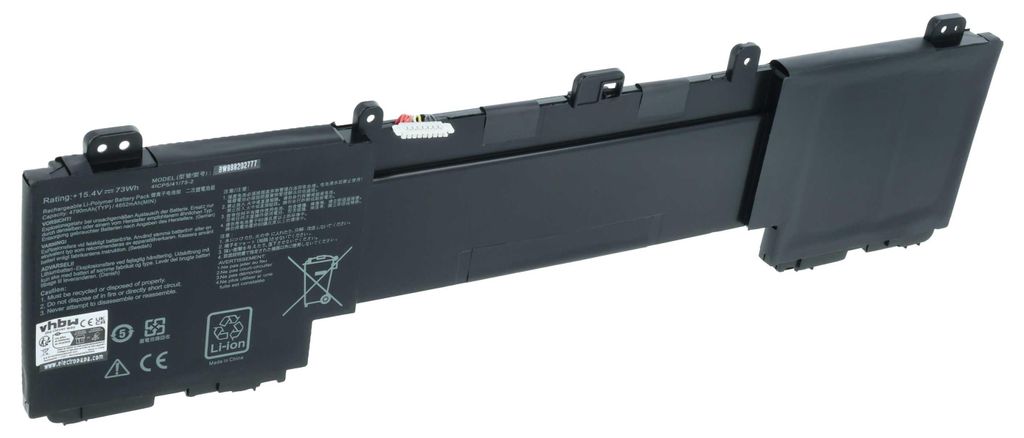 vhbw Akku kompatibel mit Asus ZenBook Pro UX550VD-BO005R, Pro UX550VD-BN247T, Pro UX550VD-BO023T Notebook (4650 mAh, 15,4 V, Li-Polymer)