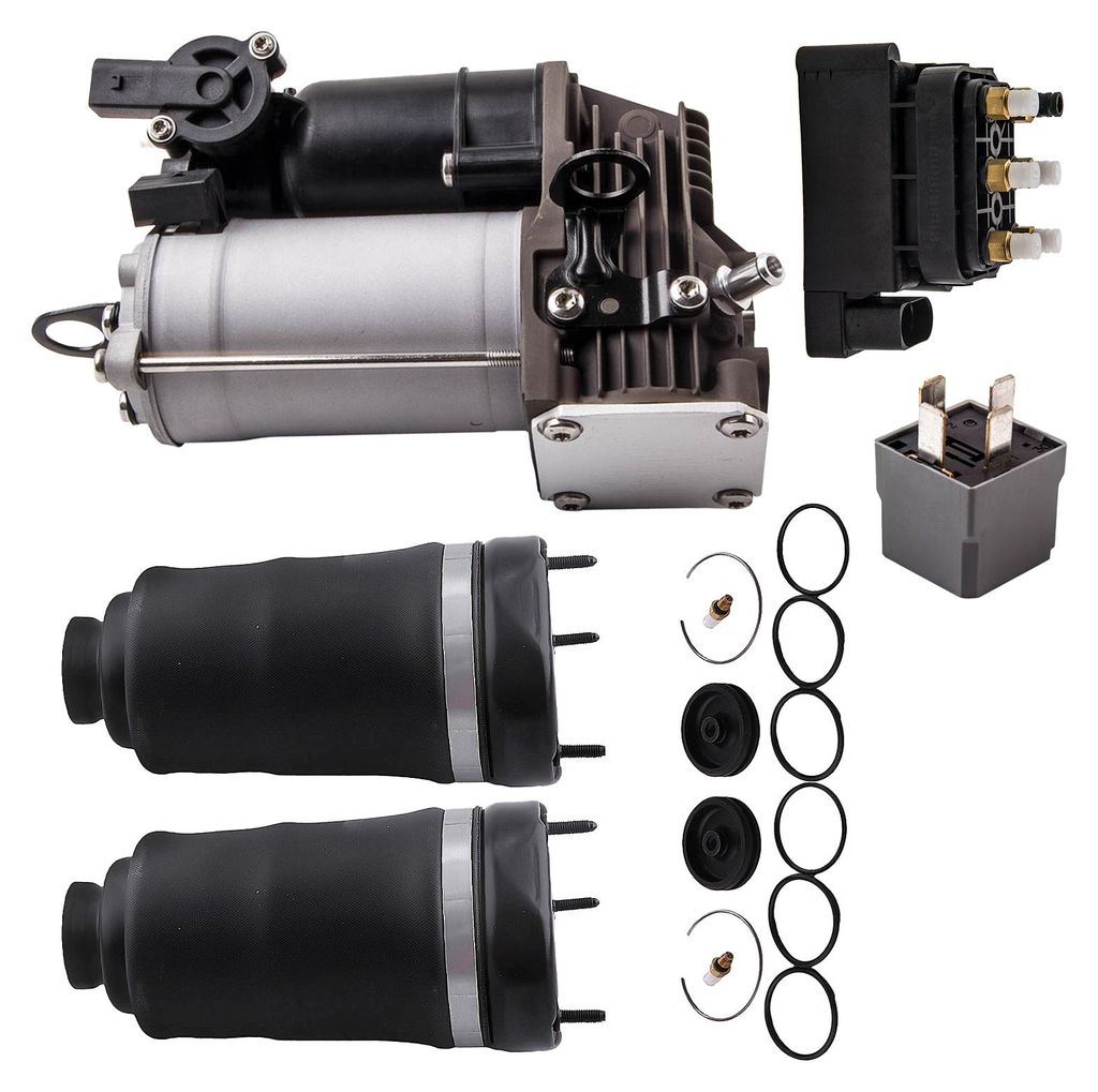 2X Luftfederung Vorne + Kompressor + Ventilblock for Mercedes ML W164 GL X164