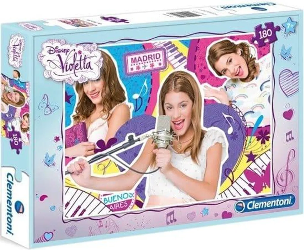Puzzle Enfant 180 Pièces Clementoni Violetta Madrid Qualité Supérieure