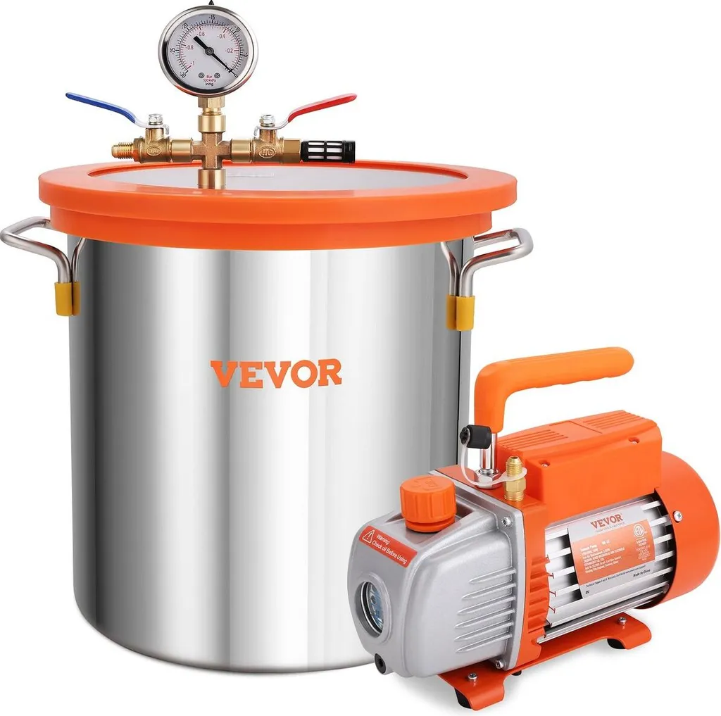 Kit de dégazage pour résine et stabilisation du bois 5 gallons 3,5 CFM