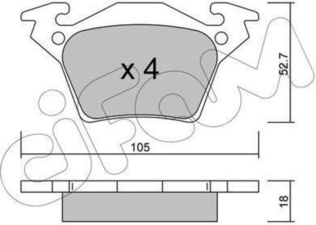 CIFAM Bremsbeläge Satz Hinten Bremsklötze passend für MERCEDES-BENZ VITO Bus (638) 822-574-0