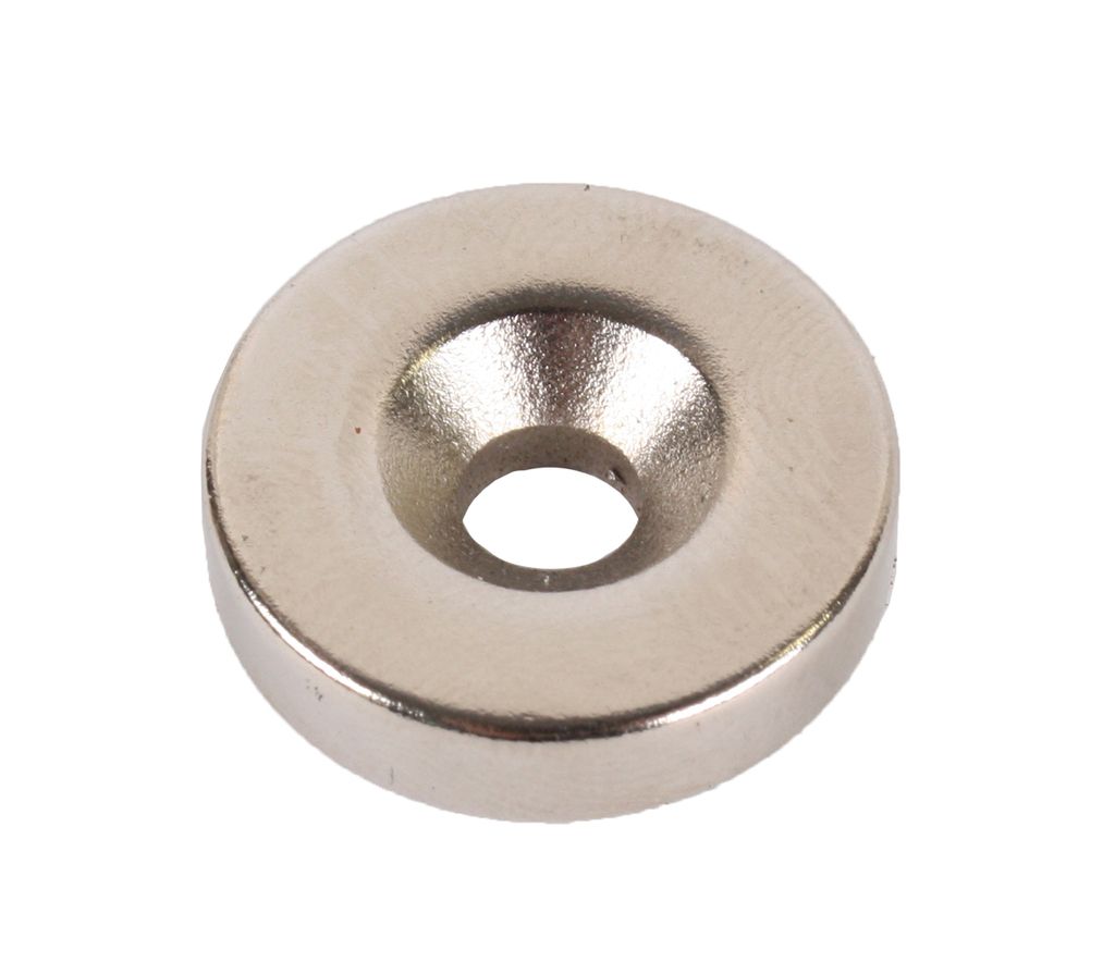 Neodym-Magnet 20 x 5 mm rund für Werkzeugordnung zum Anschrauben