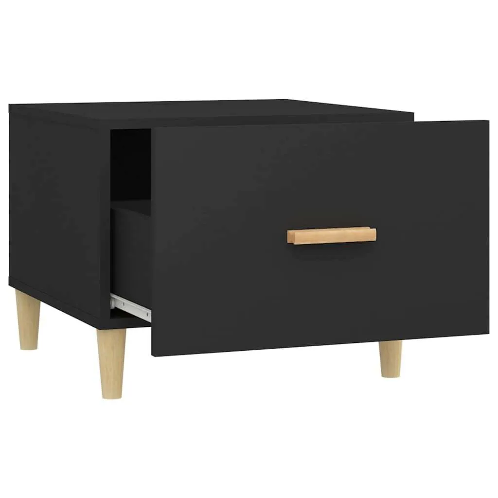 2 Tavolini da Caffè Neri 50x50x40 cm - Complementi d'Arredo Minimal - 8