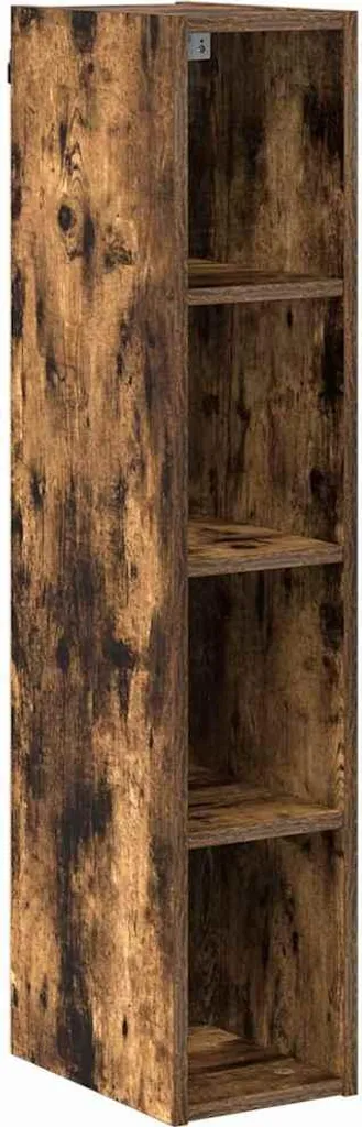 vidaXL Armadio a Muro Rovere Fumé 20x29,5x100 cm | Pensile Salvaspazio