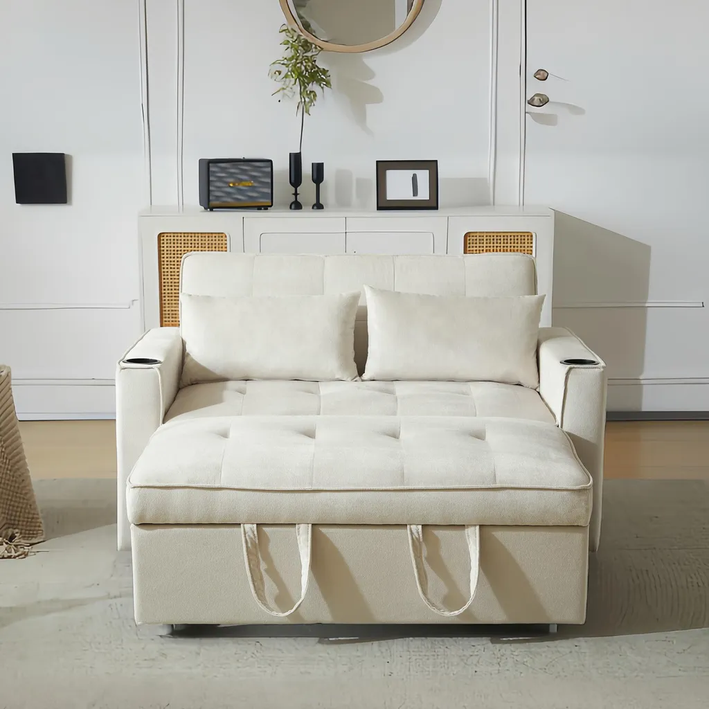 Canapé convertible gain de place pour studio avec couchage d'appoint 2m - 7