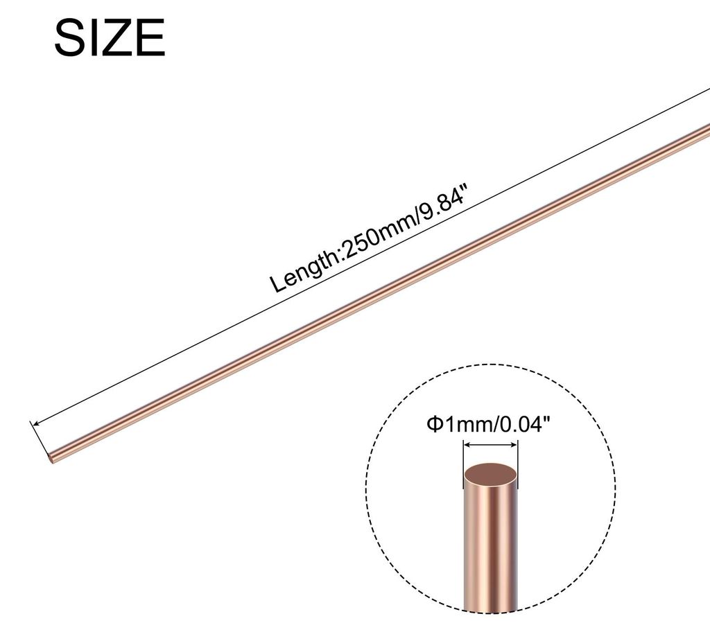 12 Stš¹ck Kupferhartlotst?be, Phosphorkupferlot, Niedrigtemperaturschwei?stab 0,04"x9,84" fš¹r Kupferreparatur HVAC Kš¹hlschrank