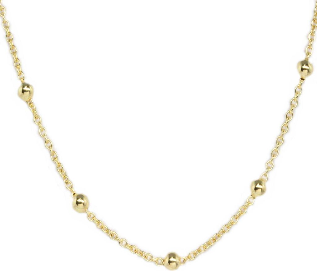 Fußkettchen echt Gold 333 (8kt) Anker mit Kugel 28 cm lang verstellbar