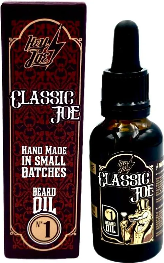 Huile à barbe nourrissante Hey Joe No.1 Classic Joe flacon de 30ml