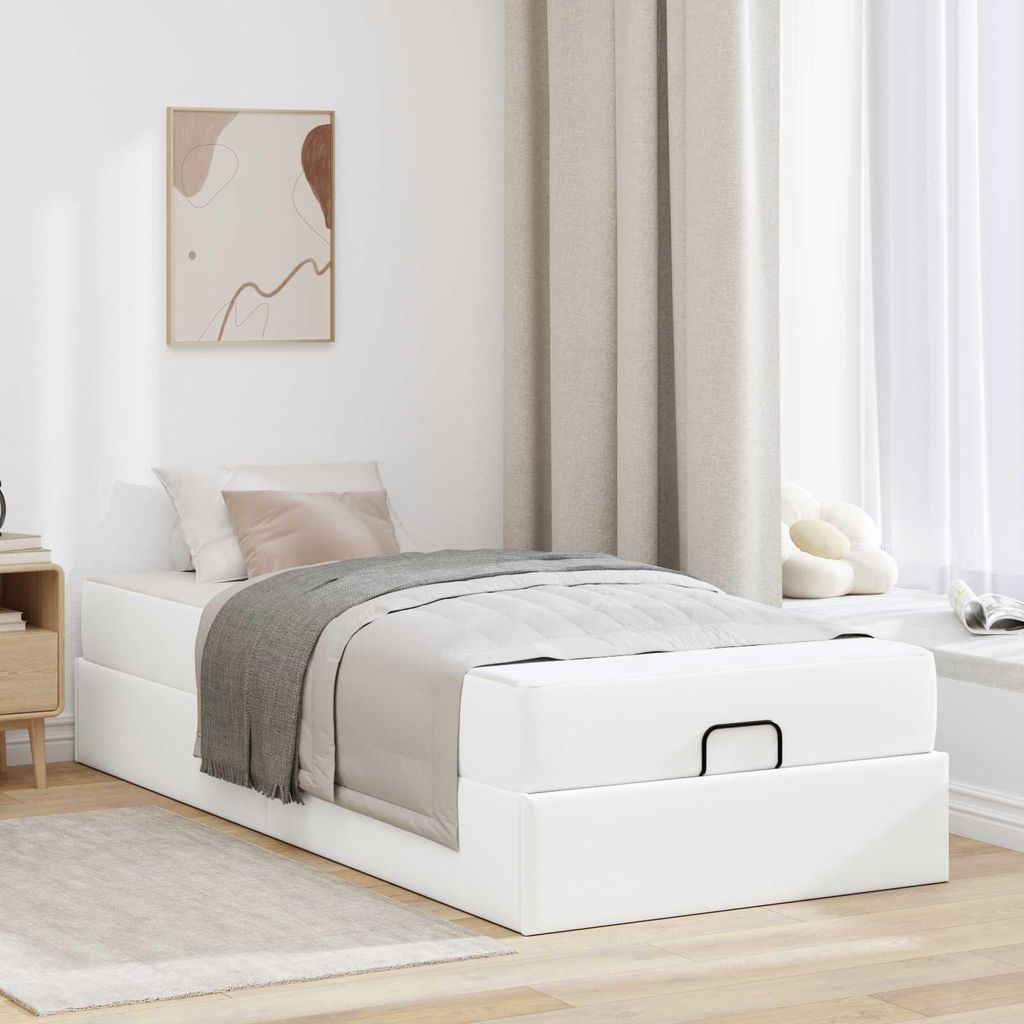 Maison Exclusive - Bettgestell mit Matratze Sonstiges 2 pcs Weiß PVC