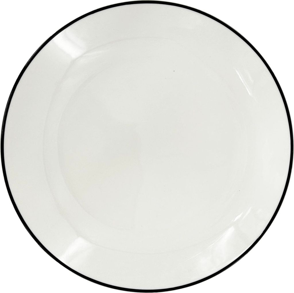 Piatto da dessert in porcellana Linea Black, ø 19 cm, linea Immagine del prodotto 